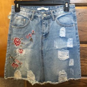 Jean skirt